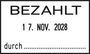 WEDO Stempel Textpl. Bezahlt 92399733577