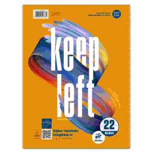 Staufen Linkshänder CB A4 80 Lin. 22 70g/qm 5mm kariert 4-Loch