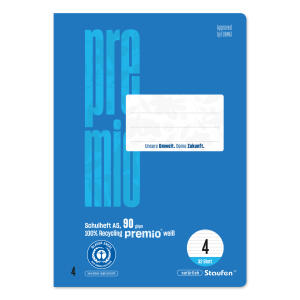 Staufen Premio Heft A5 32 Blatt Lin.4 90g/qm blau 10mm liniert