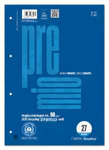Staufen Premio RBE A4 50 Bl Lin.27 50 Bl. 90g/qm 9mm lin mit RL 4-Loch