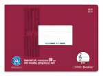 Staufen Notenheft A5 quer LinN 8 Bl 90g/qm bordeaux 4...