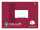 Staufen Notenheft A5 quer LinN 8 Bl 90g/qm bordeaux 4 Notensysteme