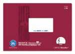 Staufen Notenheft A5 quer LinN 8 Blatt 90g/qm bordeaux 6...