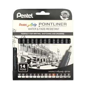 Pentel Set Permanent Fineliner