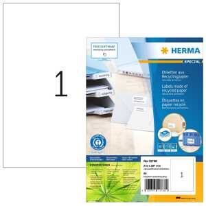 Herma Etiketten permanent 210 x 297 mm naturweiss 80 Bl 80 Etik.