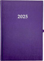 2025 ADINA Wochenkalender A5+ violett-metallic 24x16cm 1...