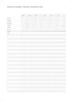 2025 ADINA Wochenkalender A4 1 W= 2S 128 Seiten Eckperforation Leseband Stiftehalterung