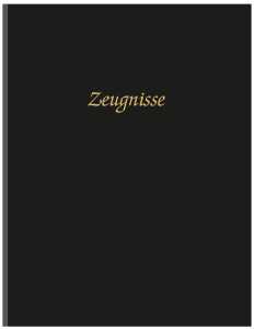 ADINA Zeugnismappe 10 Hüllen schwarze Lederoptik Vinyl festem Einband