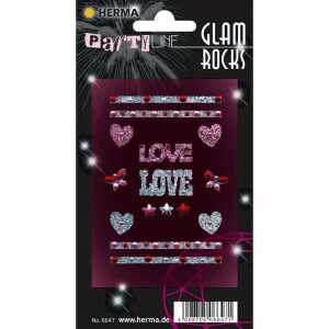 HERMA Sticker Glam Rocks Love 4008705066471