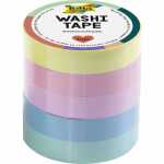 folia Washi Tape Pastell 10mmx10m 5 Stück