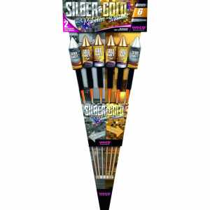 weco Silber & Gold Raketen 6 Teile Kat. F2
