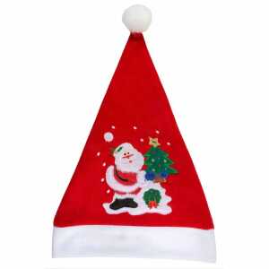 Iden Basic Weihnachtsmütze mit Motiv bestickt