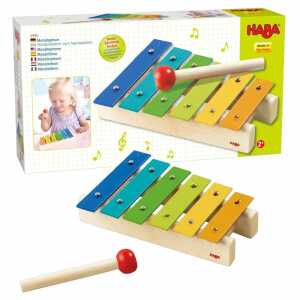 HABA Metallophon aus Metall mit Buchenholz