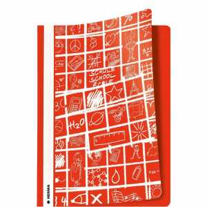 HERMA Schnellhefter Schoolydoo aus PP rot DIN A4