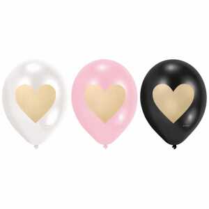 amscan Balloons Everyday Love 28cm Latex 6 Stück