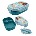 Brotdose Disney Frozen mit Besteckset 2 Fächer