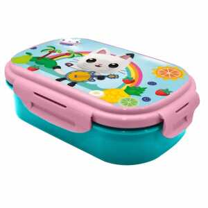 Brotdose GABBY´S DOLLHOUSE mit Besteckset 2 Fächer