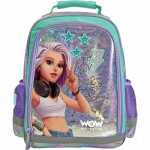 WOW GENERATION Rucksack grün/pink 40cm