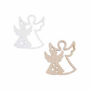 GLOREX Dekoset Engel Holz-Streuteile