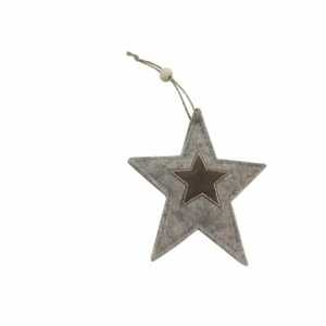 GLOREX Filz-Anhänger Stern 7610877596334