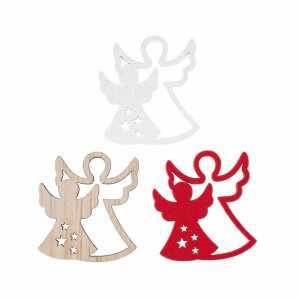 GLOREX Bastelset Holz-Streuteile Engel