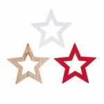 GLOREX Bastelset Holz-Streuteile Stern 7610877603605