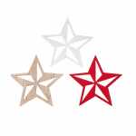 GLOREX Bastelset Holz-Streuteile Stern 7610877603629