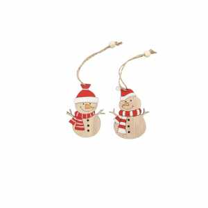 GLOREX Bastelset Schneemann mit Hänger