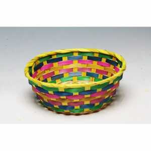 Bambuskorb rund bunt 20x9cm 4045722167453