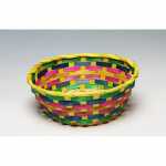 Bambuskorb rund bunt 20x9cm 4045722167453