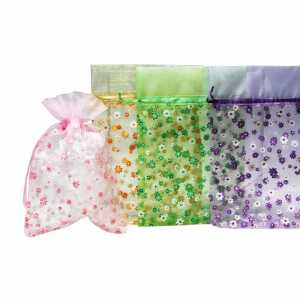 Organza-Beutel 16x23cm 4fach sortiert