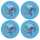 Teller Disney Lilo & Stitch Reusable Plate blau 21cm 4 Stück