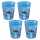 Becher Disney Lilo & Stitch Reusable Cup blau 250ml 4 Stück