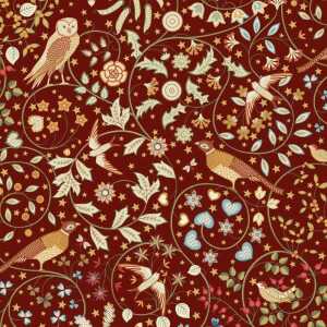 Servietten Atelier Magical Forest rubin 33x33cm 20 Stück