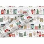 Braun & Company Geschenkpapier Christmas Town 70cmx2m