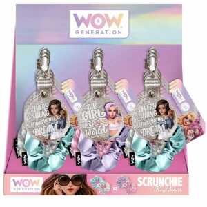 Schlüsselanhänger WOW GENERATION mit 2 Haargummis 2fach sortiert