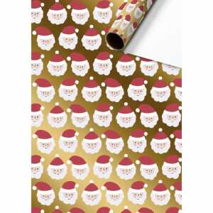 STEWO Geschenkpapier Claus gold 70cmx2m