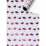 STEWO Geschenkpapier Claus hellblau 70cmx1,5m