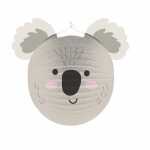 amscan Lampion Wild Animals Koala Papier grau 25cm