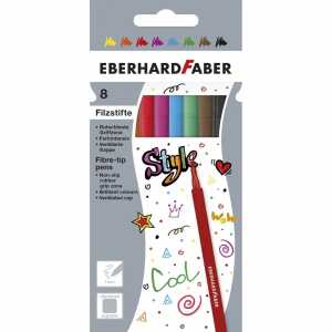 EBERHARD FABER Filzstifte 8 Stück Kartonetui