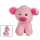 Plüsch Schwein sitzend rosa 19cm
