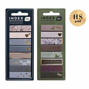 Interdruk Haftmarker Index Notes SATIN GOLD 2fach sortiert