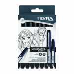 LYRA Stifte mit abgestufter Spitze Graduate Manga Pen 8...