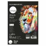 DALER ROWNEY Zeichenblock Simply schwarz DIN A4