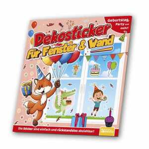 Dekosticker für Fenster & Wand Geburtstag Party