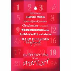 Kurt Eulzer Weihnachtskarte TO-DO-Liste Advent