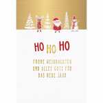 Kurt Eulzer Weihnachtskarte HO HO HO Frohe Weihnachten