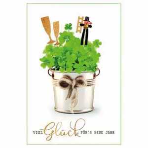 Kurt Eulzer Neujahrskarte Viel Glück fürs neue Jahr