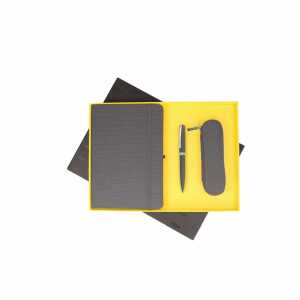 ONLINE Geschenkset mit Notizbuch, Kugelschreiber und Etui Ocean Grey