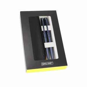 ONLINE Set Füllhalter/Kugelschreiber Diamond Night inkl. Lederetui